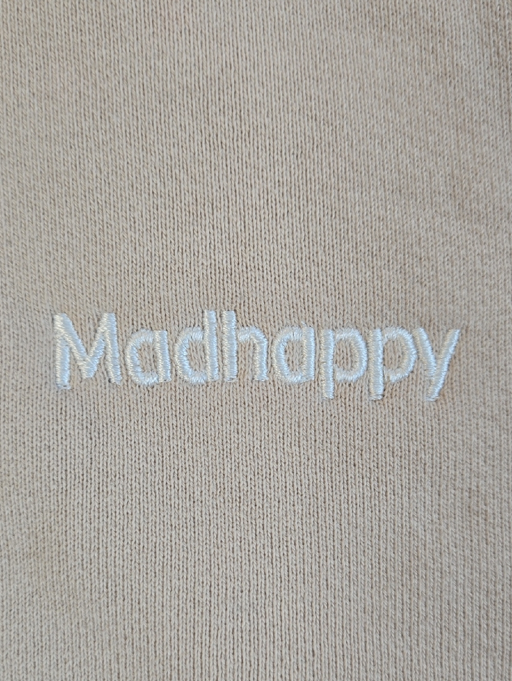 Madhappy Classics Fleece Hoodie Size Large Beige - Picture 3 of 11